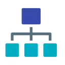 Free Hierarchy Structure Network Icon