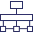 Free Hierarchy Hierarchical Structure Network Icon