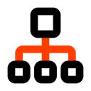 Free Hierarchy Structure Network Icon