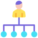 Free Structure Hierarchy Network Icon