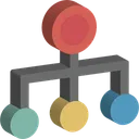 Free Hierarchy Network Structure Icon