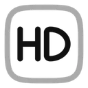 Free High Definition Hd 720 1080 Full Hd Icon