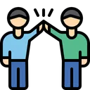 Free High Five Success Happy Icon