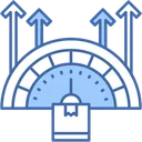 Free High Performance Speedometer Production Icon
