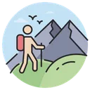 Free Hiking  Icon