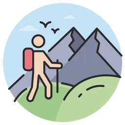 Free Hiking  Icon