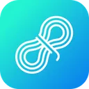 Free Hiking Rope Tracking Icon