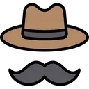 Free Hipster Cowboy Hat Father Icon