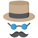 Free Hipster Gesture Beard Icon