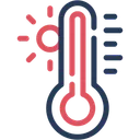 Free Hohe Temperatur Temperatur Thermometer Symbol