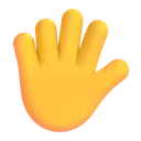 Free Con Los Dedos Extendidos Icono