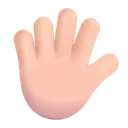 Free Con Los Dedos Extendidos Icono