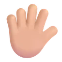 Free Con Los Dedos Extendidos Icono