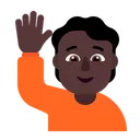 Free Levantando Mano Plana Icono