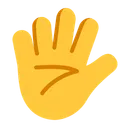 Free Con Los Dedos Extendidos Icono