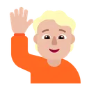 Free Levantando Mano Plana Icono