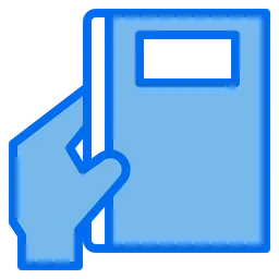 Free Holding Book  Icon