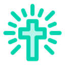 Free Holly cross  Icon