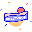 Free Hollywood-Schriftzug  Symbol