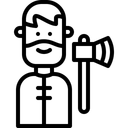 Free Holzfäller  Symbol