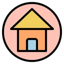Free Home Interface Propety House Building Button Icon