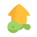 Free Key Home House Icon