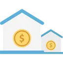 Free Bank Building Real Estate Icon