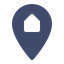 Free Home Pin Navigation Icon