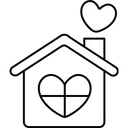 Free Home Love Heart  Icon