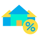 Free Home Percentage  Icon