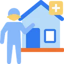 Free Quarantine Stayhome Virus Transmission Icon