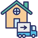 Free Home Relocation Home Shifting House Mover Icon