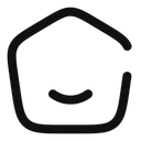Free Home Smile Angle Icon