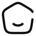 Free Home Smile Angle Symbol