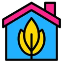 Free Home With Garden  Icon