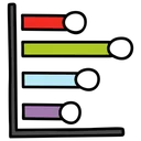 Free Data Chart Horizontal Bar Chart Analytics Icon