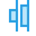 Free Horizontal Verteilen Zentrieren Symbol