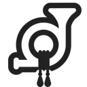 Free Horn High Contrast Icon