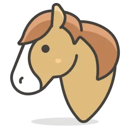 Free Horse Emoji Icon