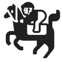 Free Racing High Contrast Icon