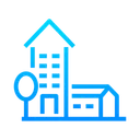 Free Hospital Building  Symbol