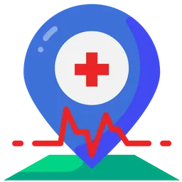Free Hospital Location  Icon