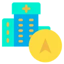 Free Hospital Direction Hospital Location Navigation Pointer Icon