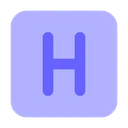 Free 병원 표시 의료 표시 H 표시 아이콘