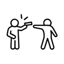 Free Hostage Crime Danger Icon