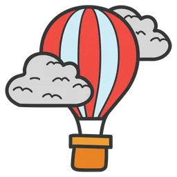 Free Hot Air Balloon  Icon