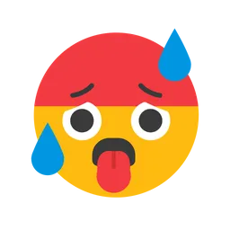 Free Hot Face Emoji Icon