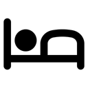 Free Hotel Privatunterkunft Schlaf Symbol