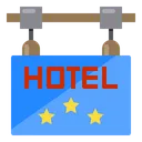 Free Hotel Sign Board Service Icon