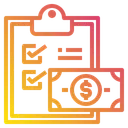 Free Zwischenablage Scheck Geld Symbol